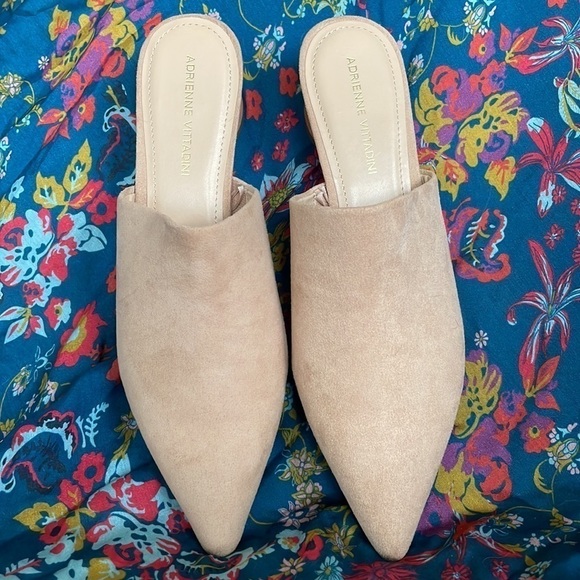 Brand New Adrienne Vittadini Glorie Slip On Wooden Heeled Mules Clogs - Picture 9 of 14